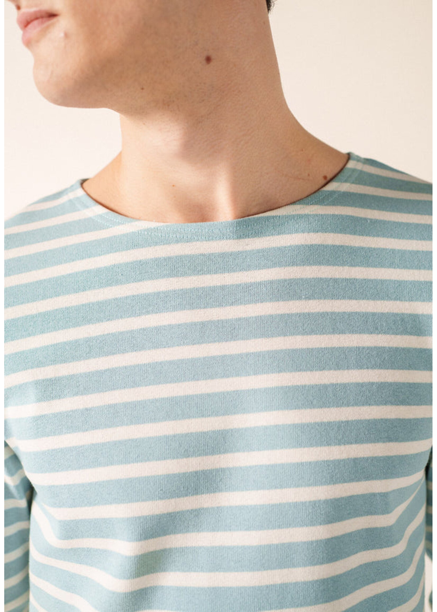 SAINT-JAMES Marinière St-James 100% coton avec coudières- MERIDIEN MODERNE COUD