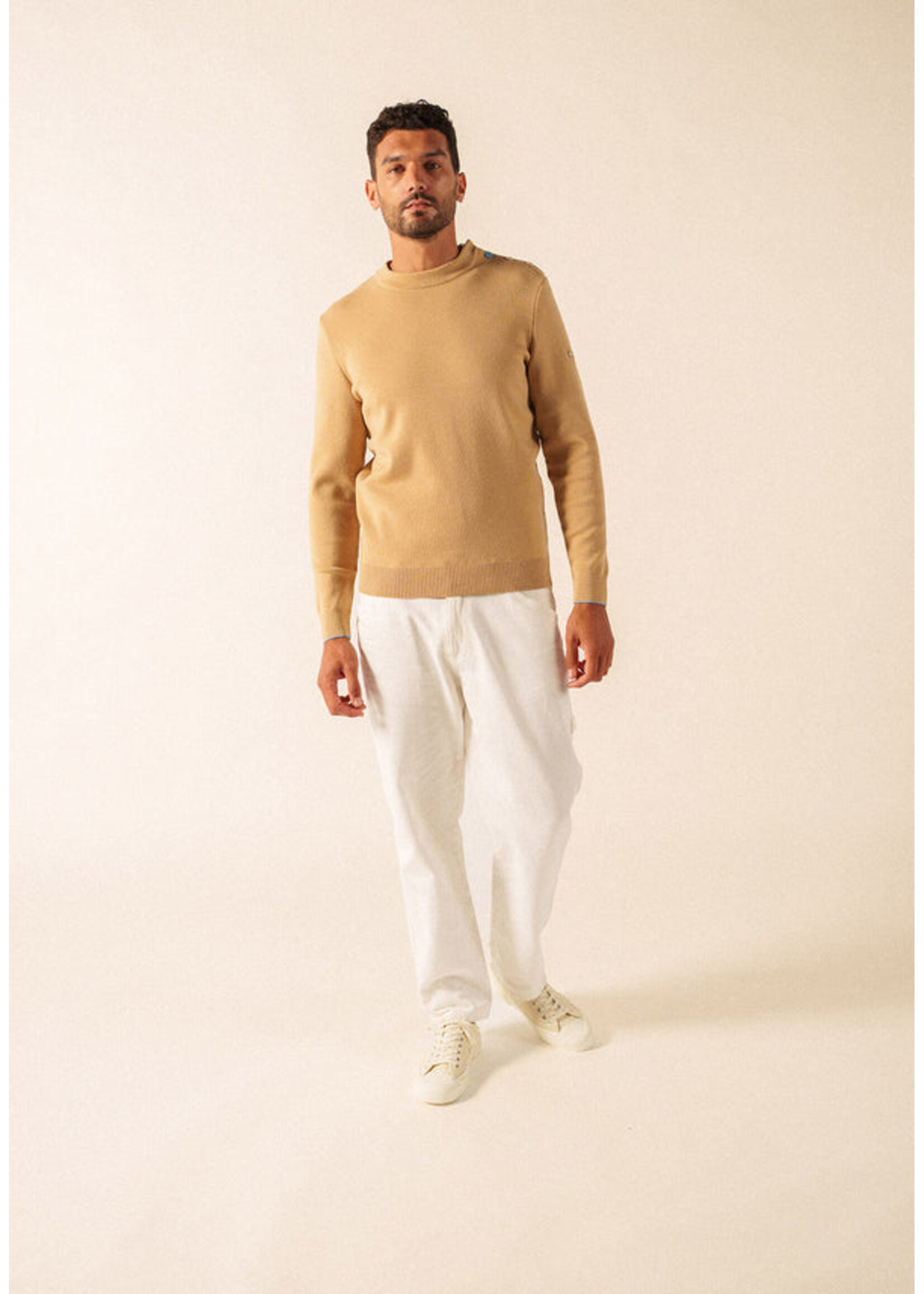 SAINT-JAMES St-James crew neck sweater, 100% wool - RIVES