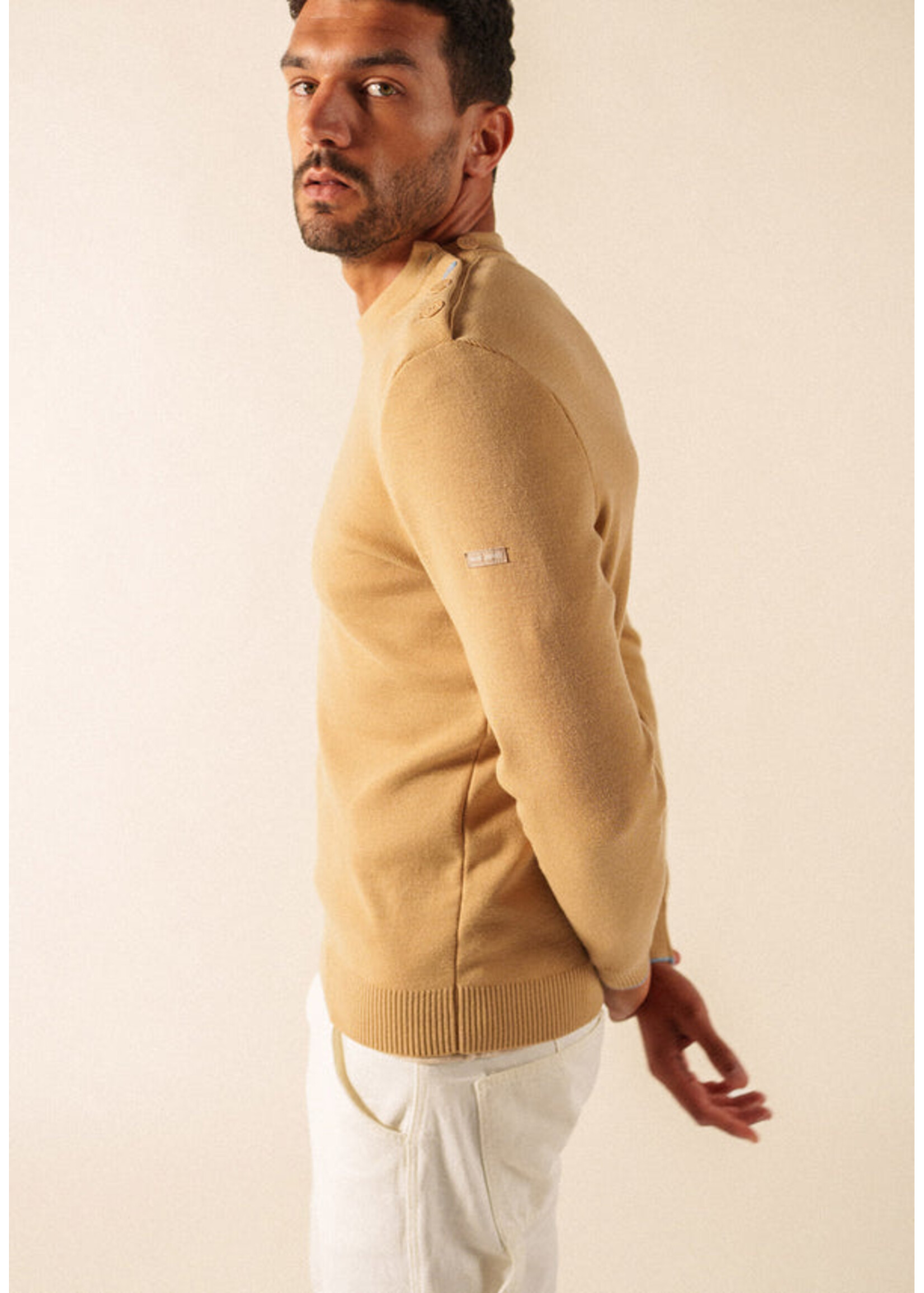 SAINT-JAMES St-James crew neck sweater, 100% wool - RIVES