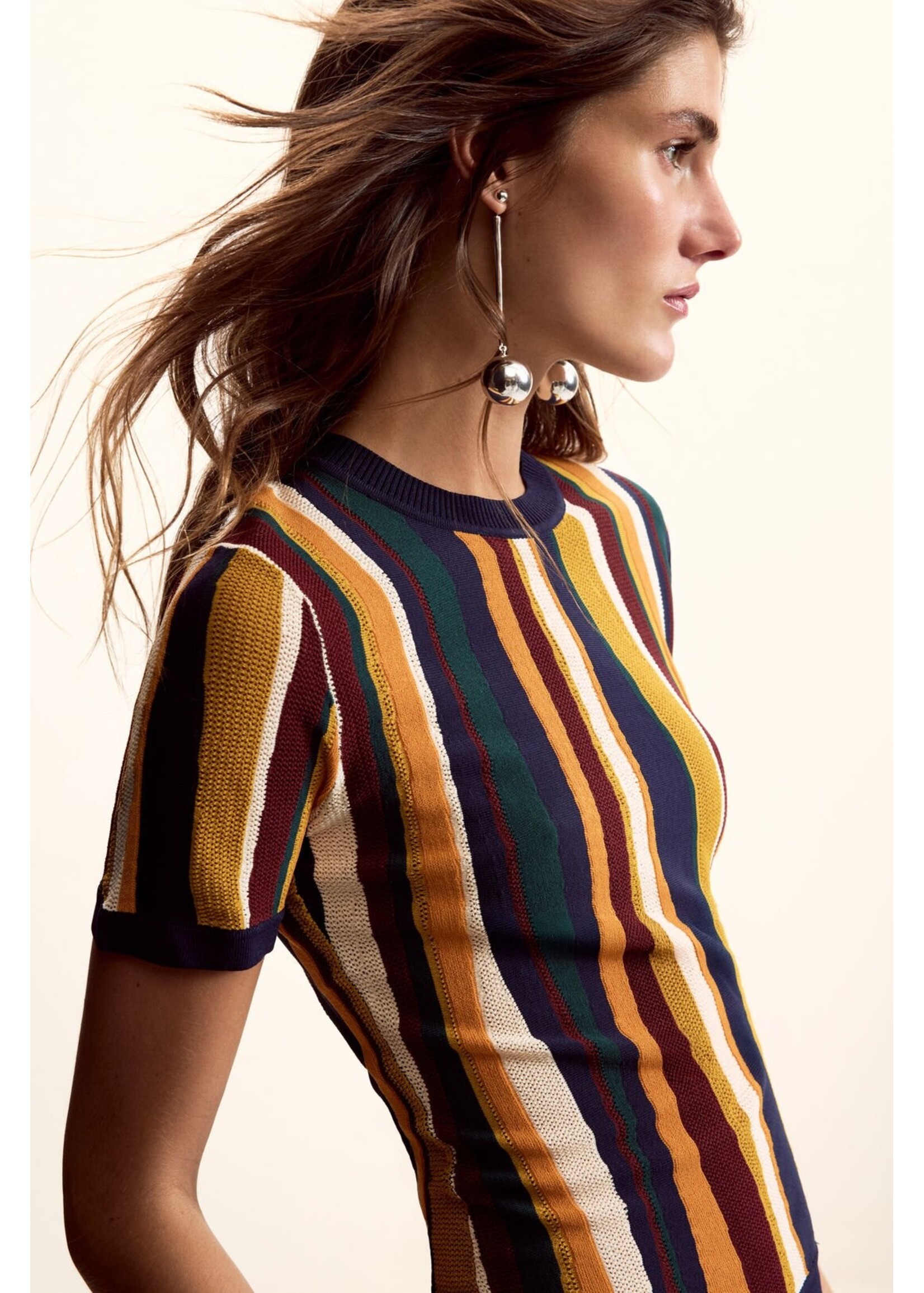 DESIGUAL T-shirt rayé Desigual design Christian Lacroix TS_STRIPES_LACROIX