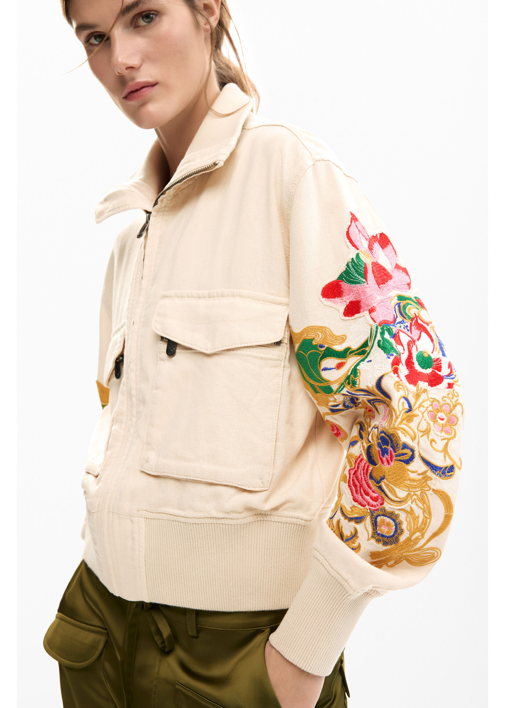 DESIGUAL Blouson Desigual à manches imprimées avec capuchon CHAQ_MOZART