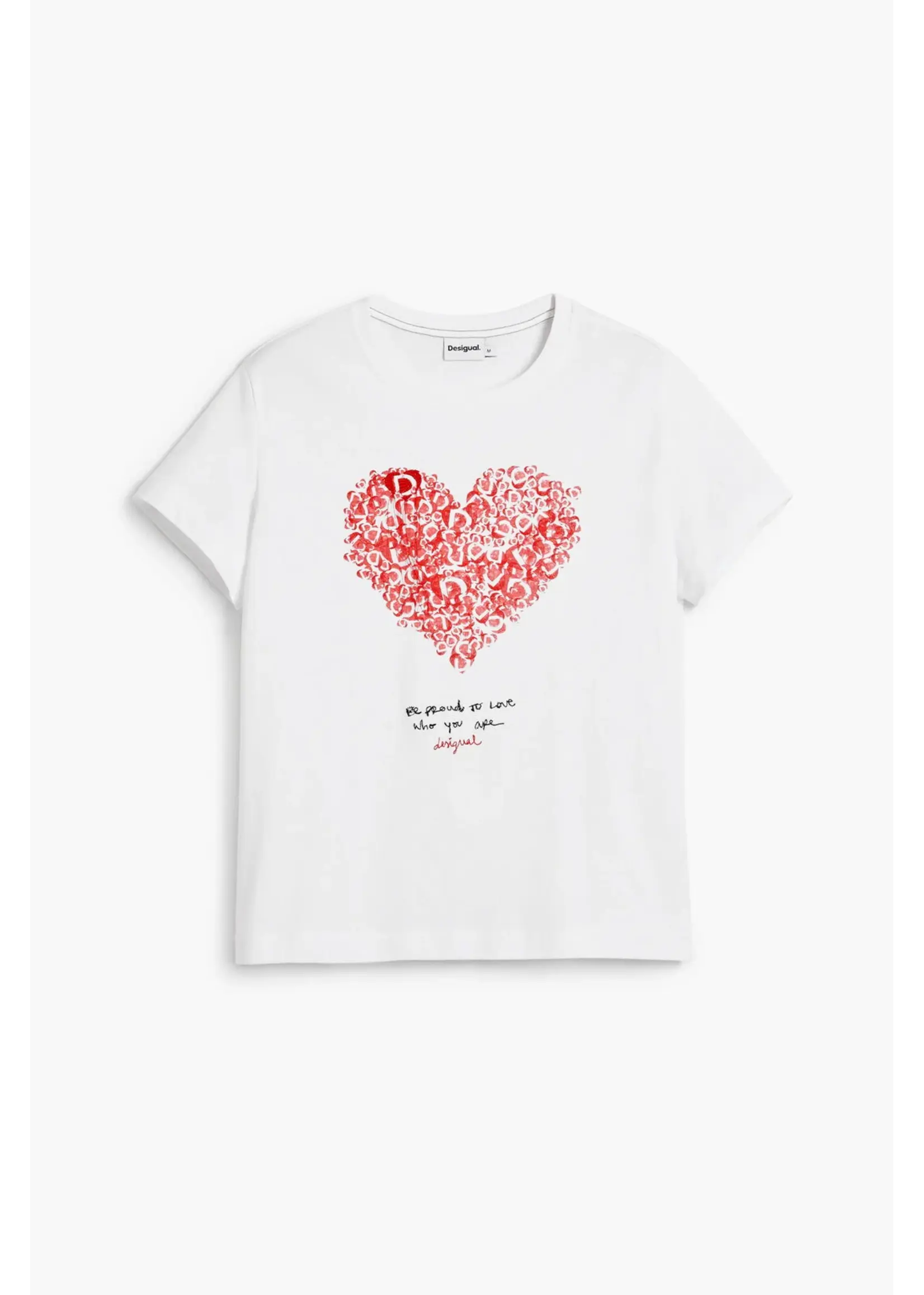 DESIGUAL T-shirt Desigual avec coeur rouge TS_COR