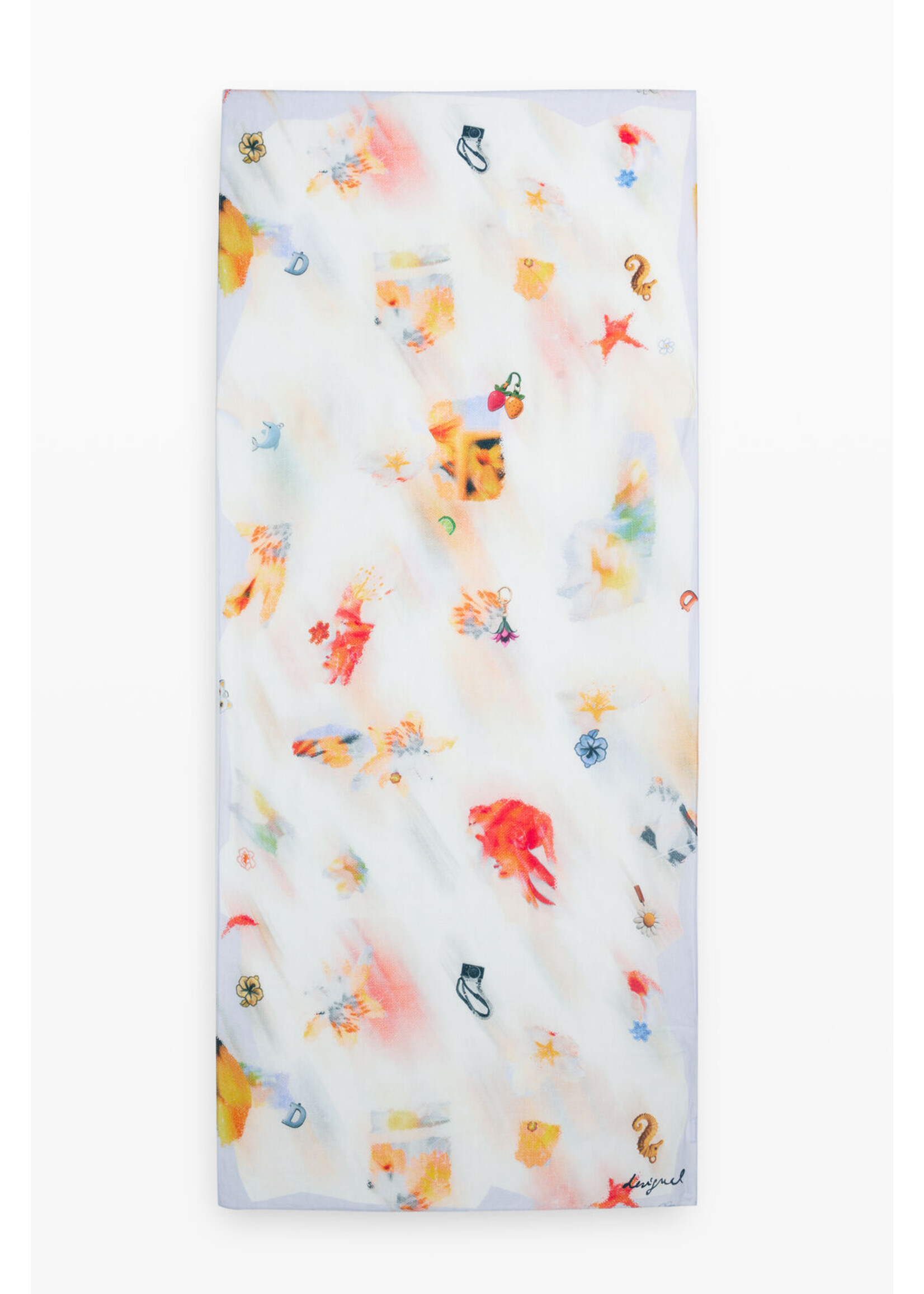 DESIGUAL Écharpe légère Desigual FOU_RECORTBLUR