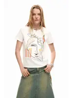 DESIGUAL T-shirt Desigual avec broderie visage TS_VILMA