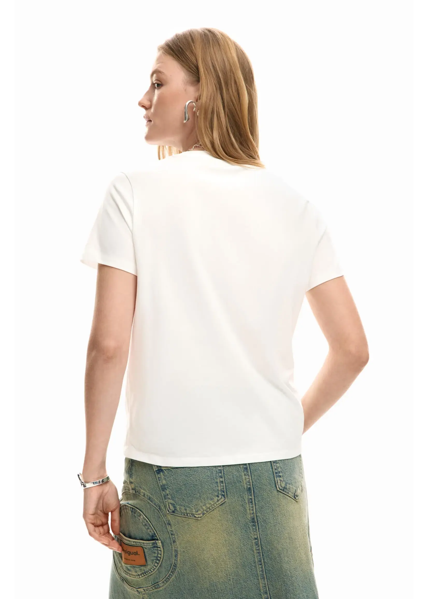 DESIGUAL T-shirt Desigual avec broderie visage TS_VILMA