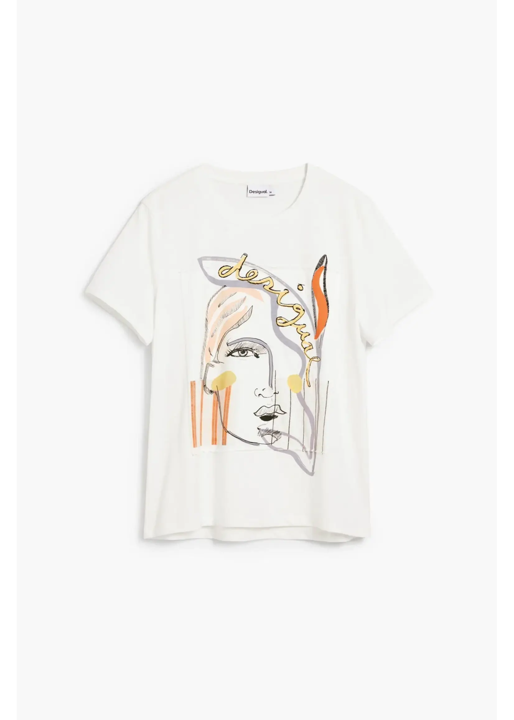 DESIGUAL T-shirt Desigual avec broderie visage TS_VILMA