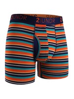 2|UNDR Boxer 6'' Swing Shift en mélange de modal avec rayures multi-Homme