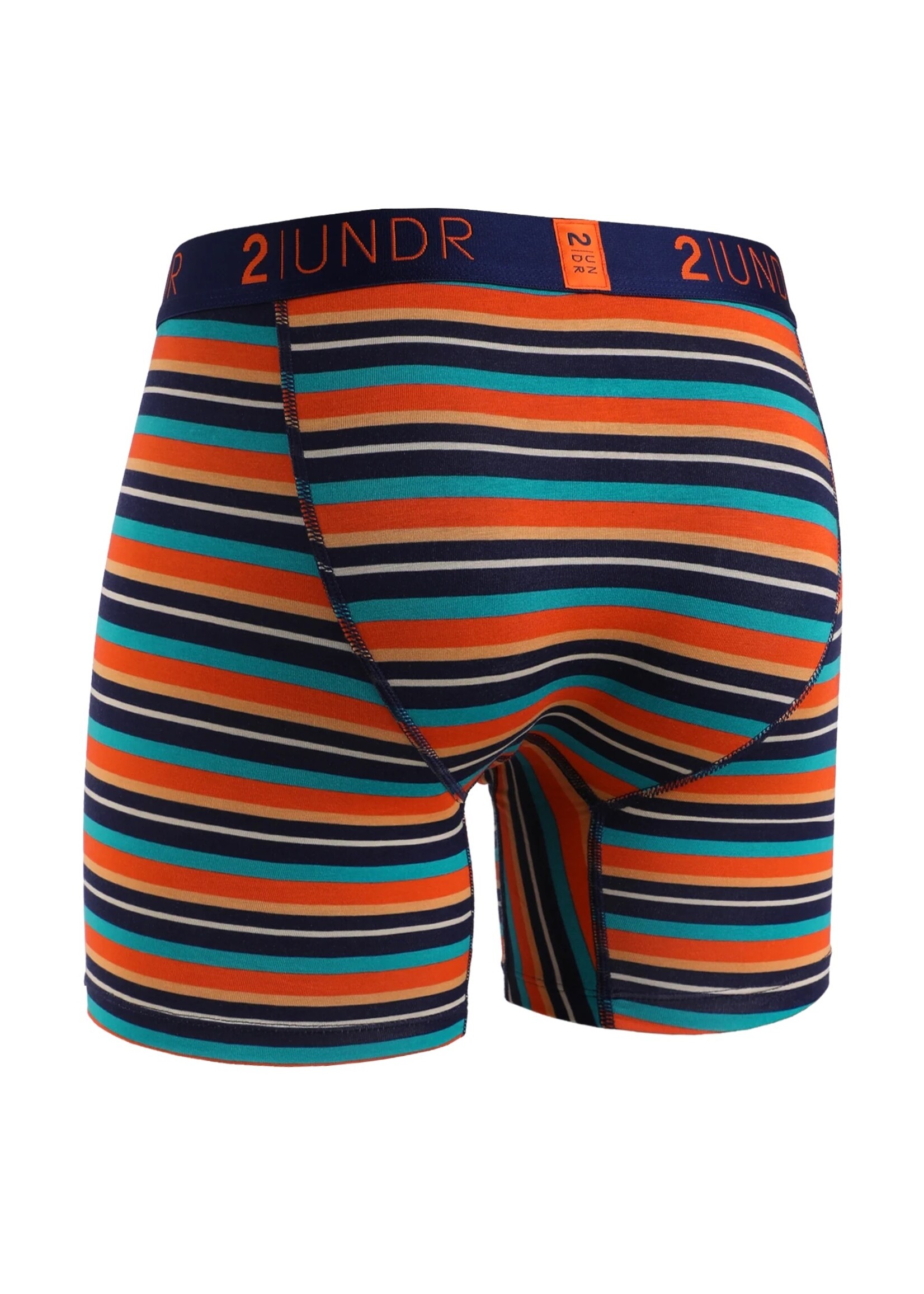 2|UNDR Boxer 6'' Swing Shift en mélange de modal avec rayures multi-Homme