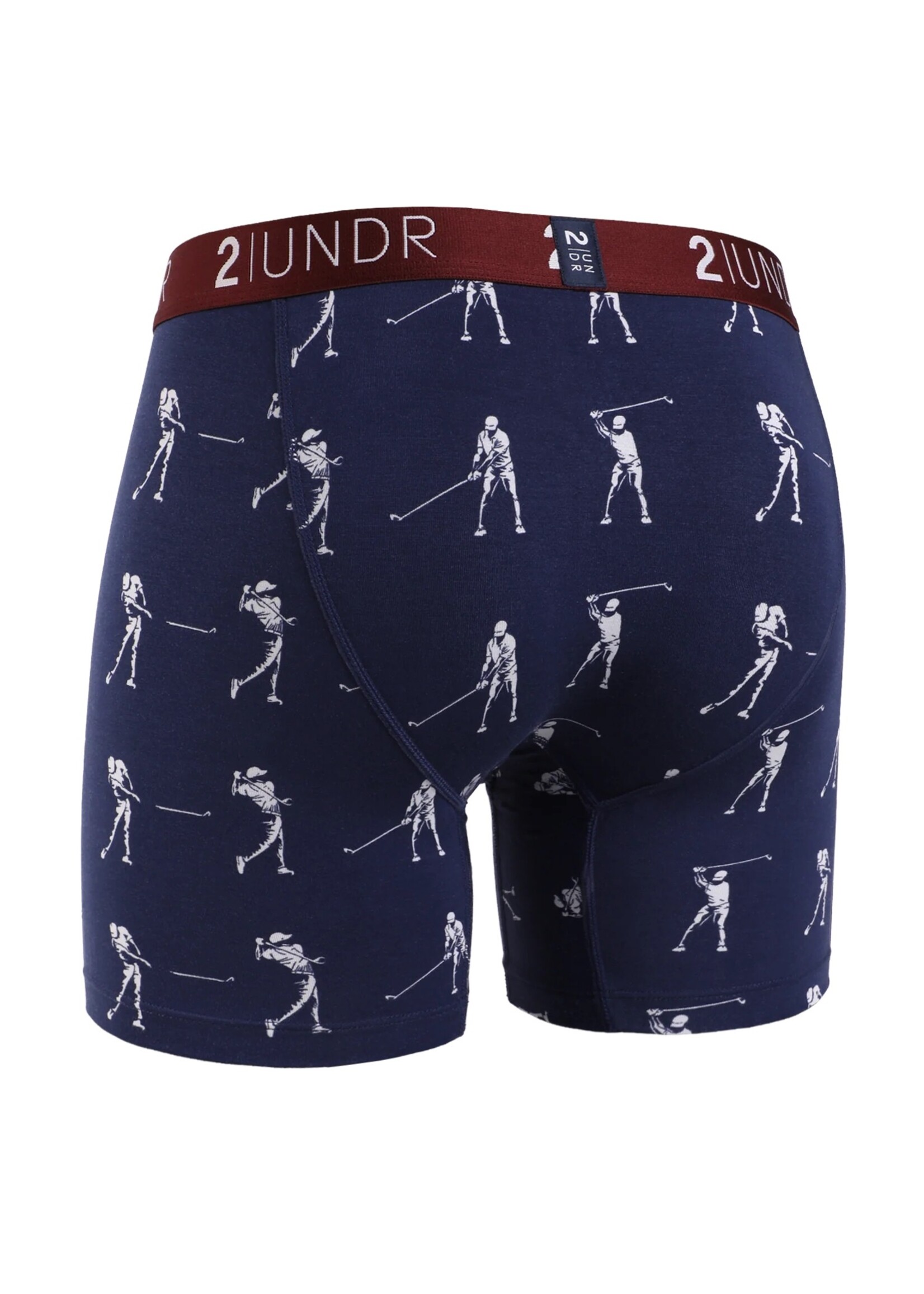 2|UNDR Boxer 6'' Swing Shift en mélange de modal imprimé golfeurs-Homme