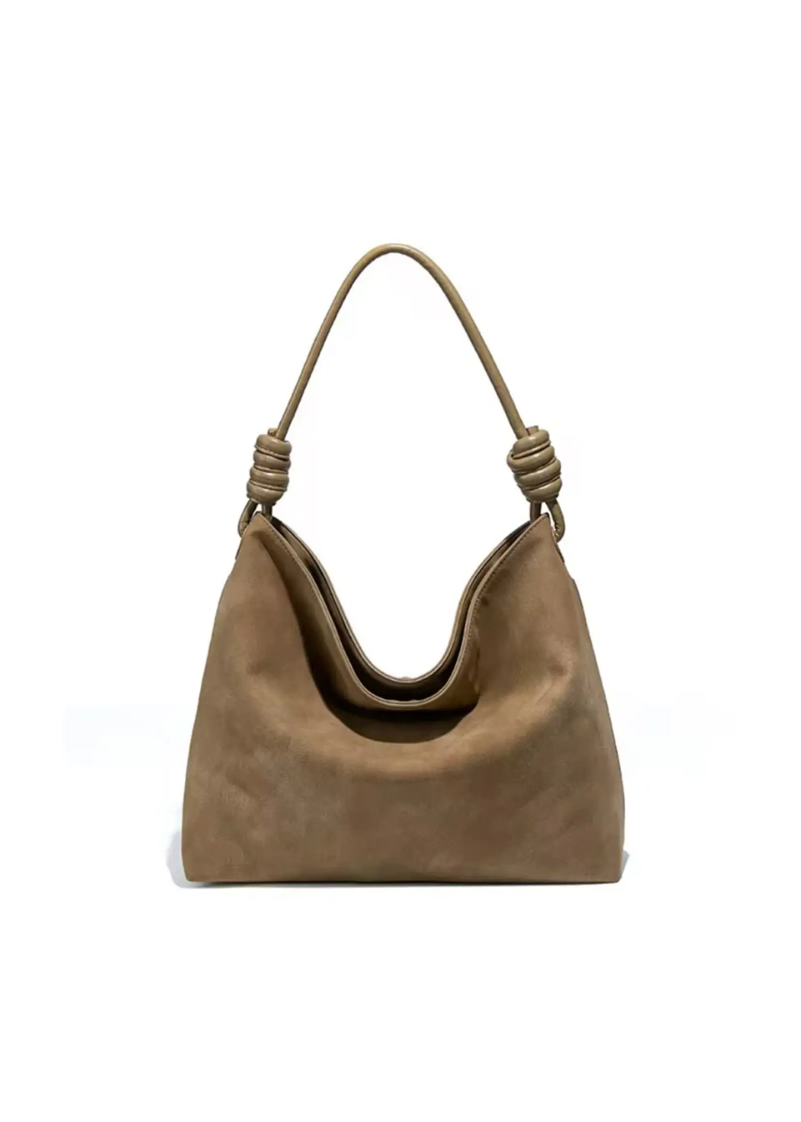 PRENELOVE Grand sac à l'épaule en simili-suède modèle Chatham - preneLOVE