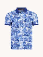 A FISH NAMED FRED Polo imprimé coton bio AFNF - ISLAND