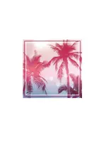 MAT DE MISAINE Palm Tree Square Scarf 100% Organic Cotton