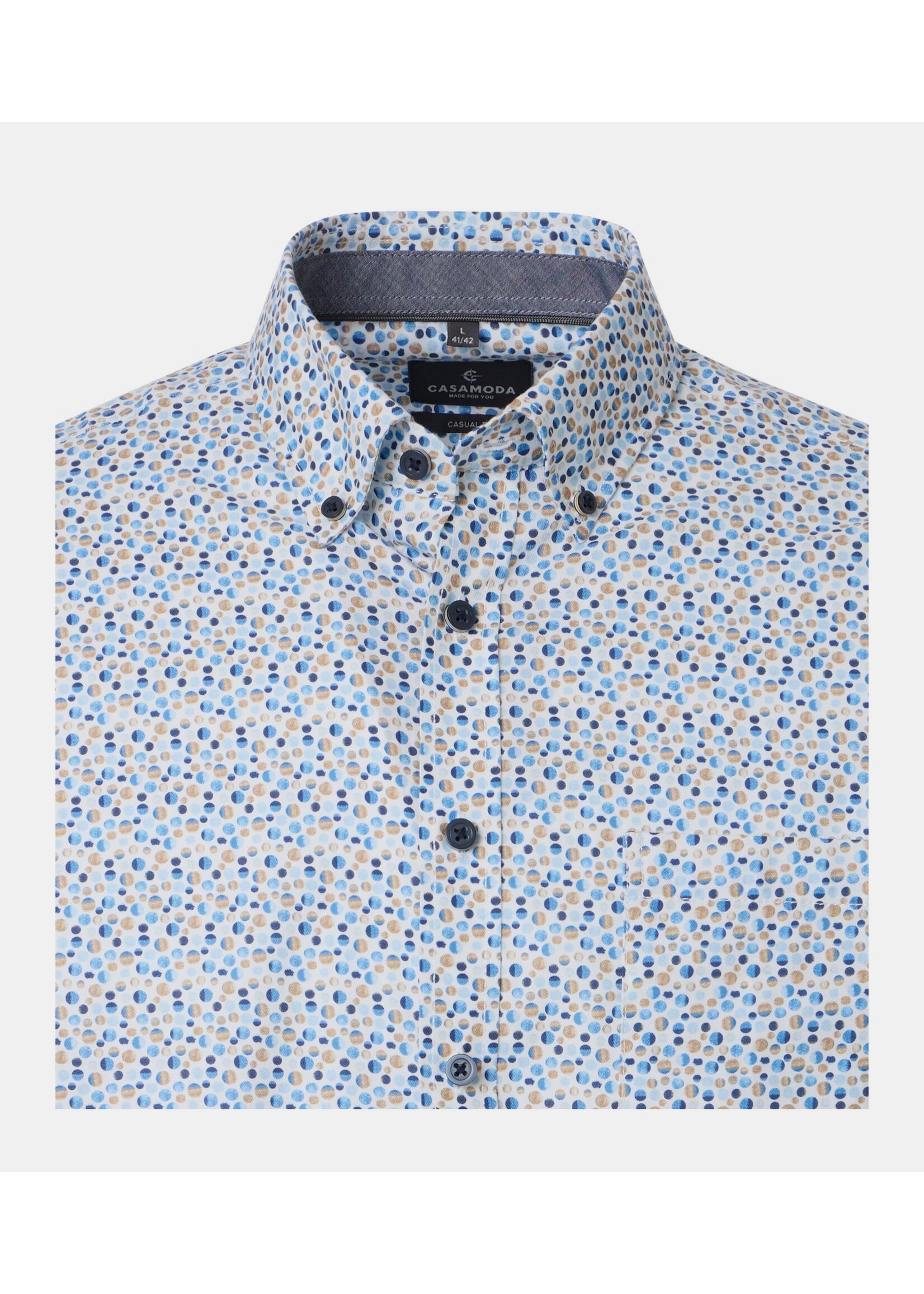 CASA MODA Chemise Casa Moda ML imprimée beige