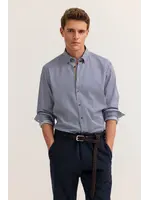 BUGATTI Chemise rayée large avec boutons au col - BUGATTI