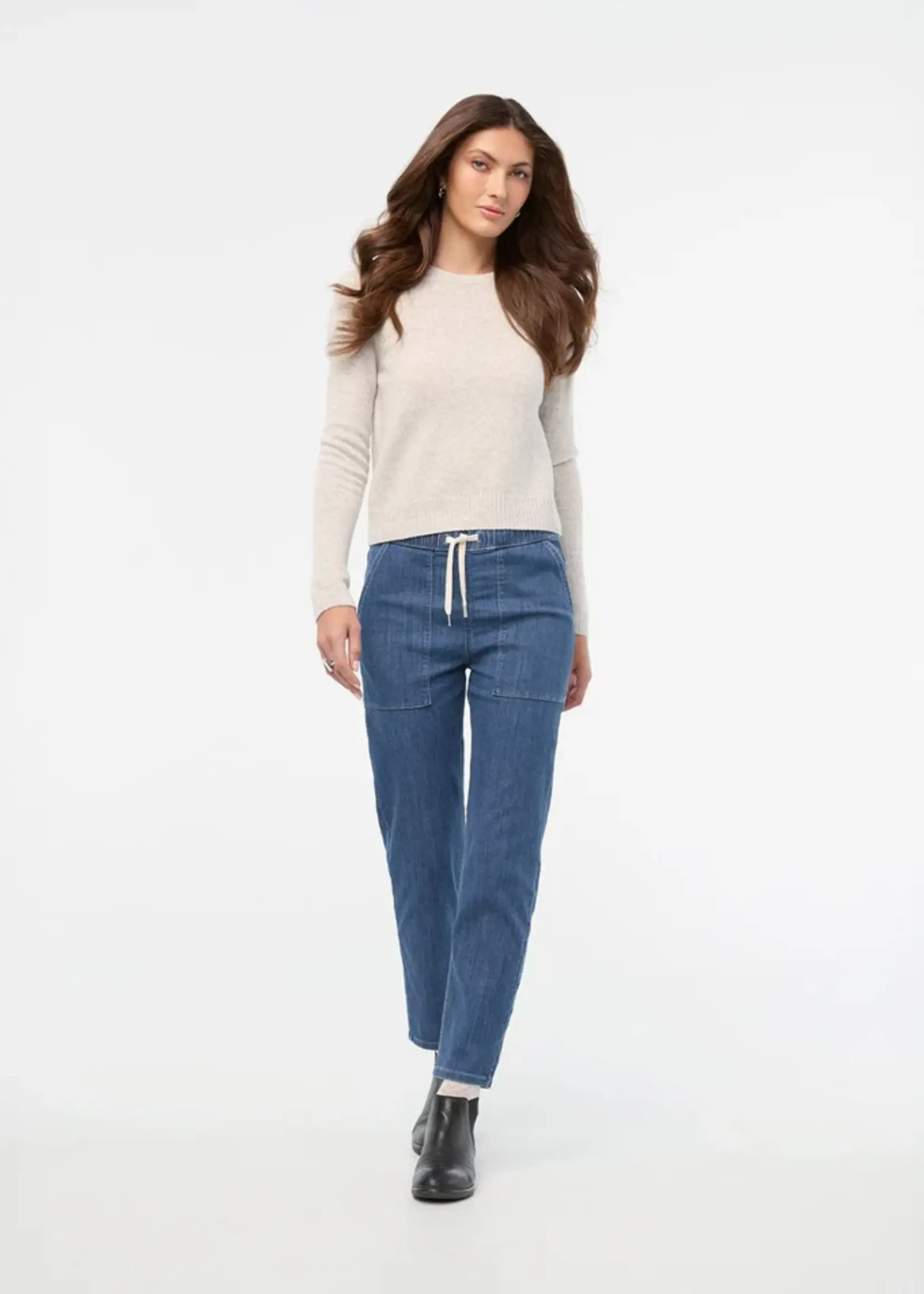 DUER Jeans performance pour femme en denim léger coupe droite - DUER