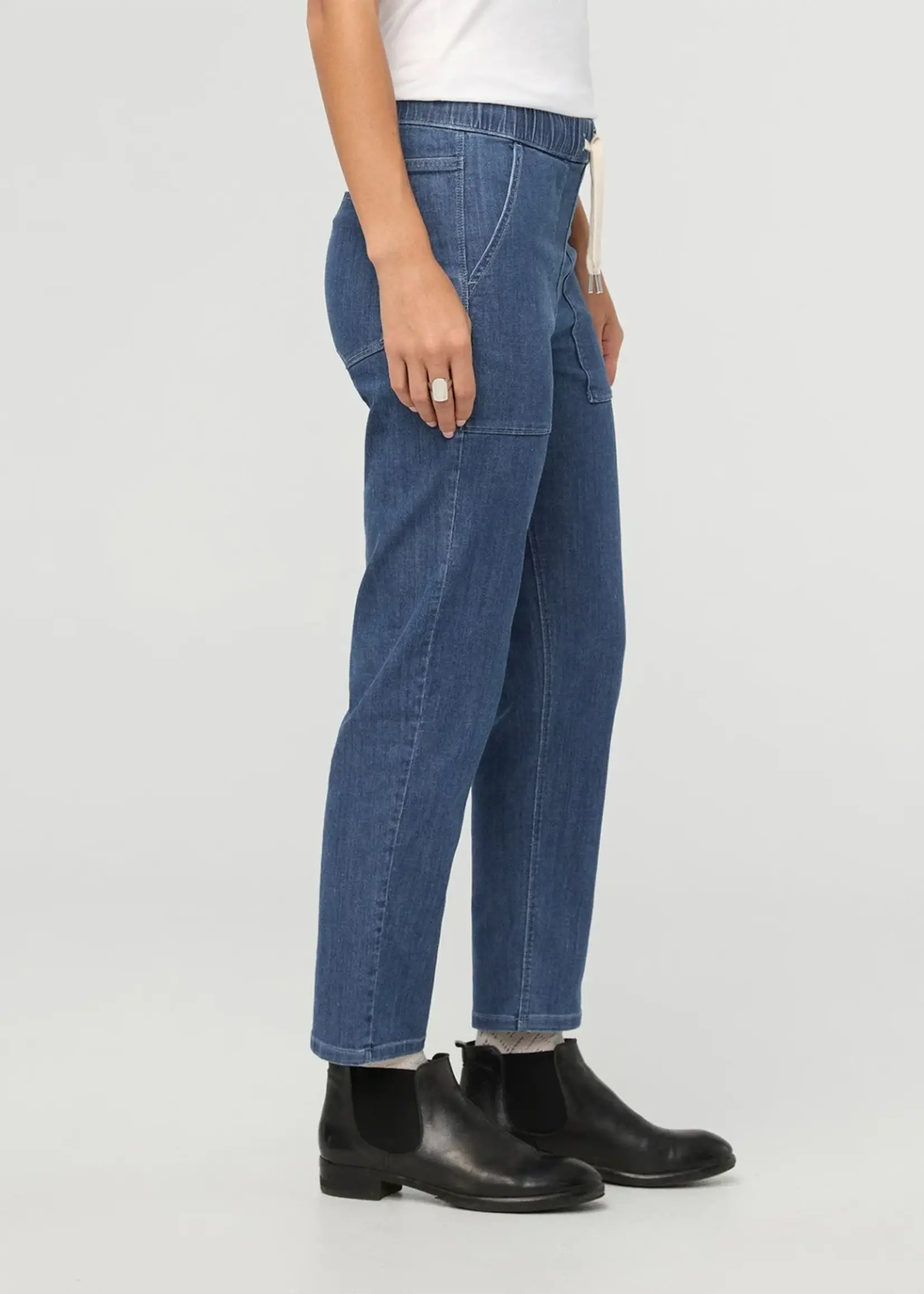 DUER Jeans performance pour femme en denim léger coupe droite - DUER