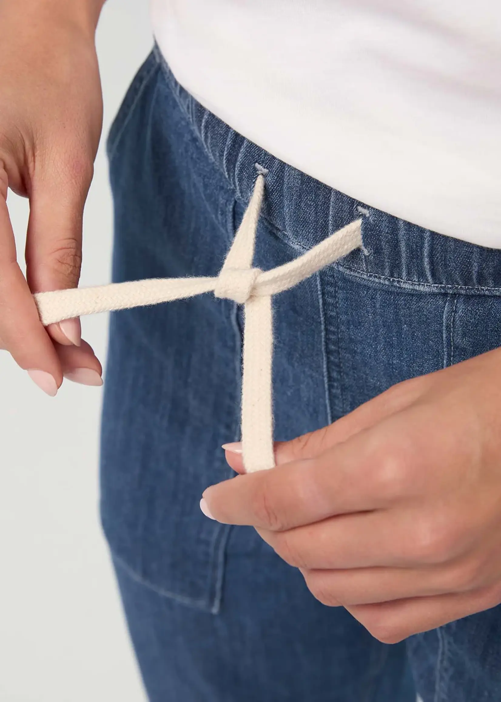 DUER Jeans performance pour femme en denim léger coupe droite - DUER