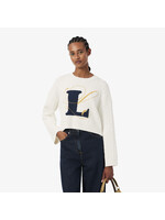 LACOSTE Chandail à col rond avec logo "L" - LACOSTE - 2 couleurs disponibles