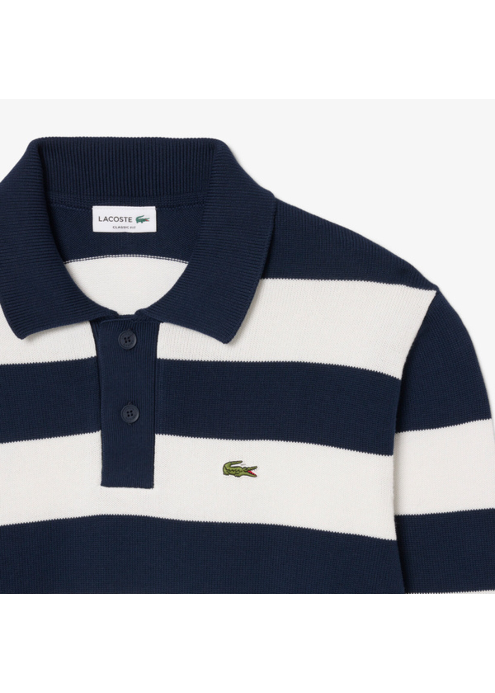 LACOSTE Polo marinière en coton - LACOSTE
