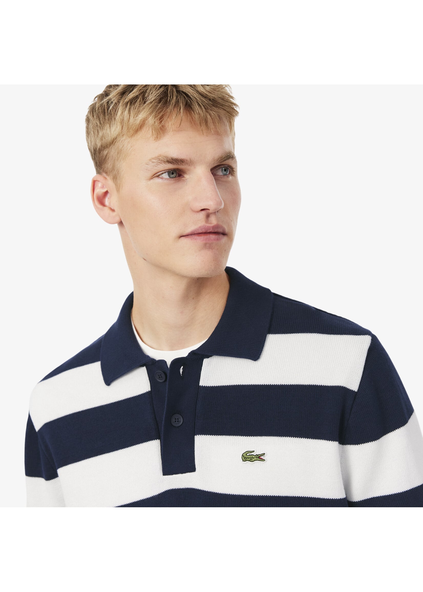LACOSTE Polo marinière en coton - LACOSTE