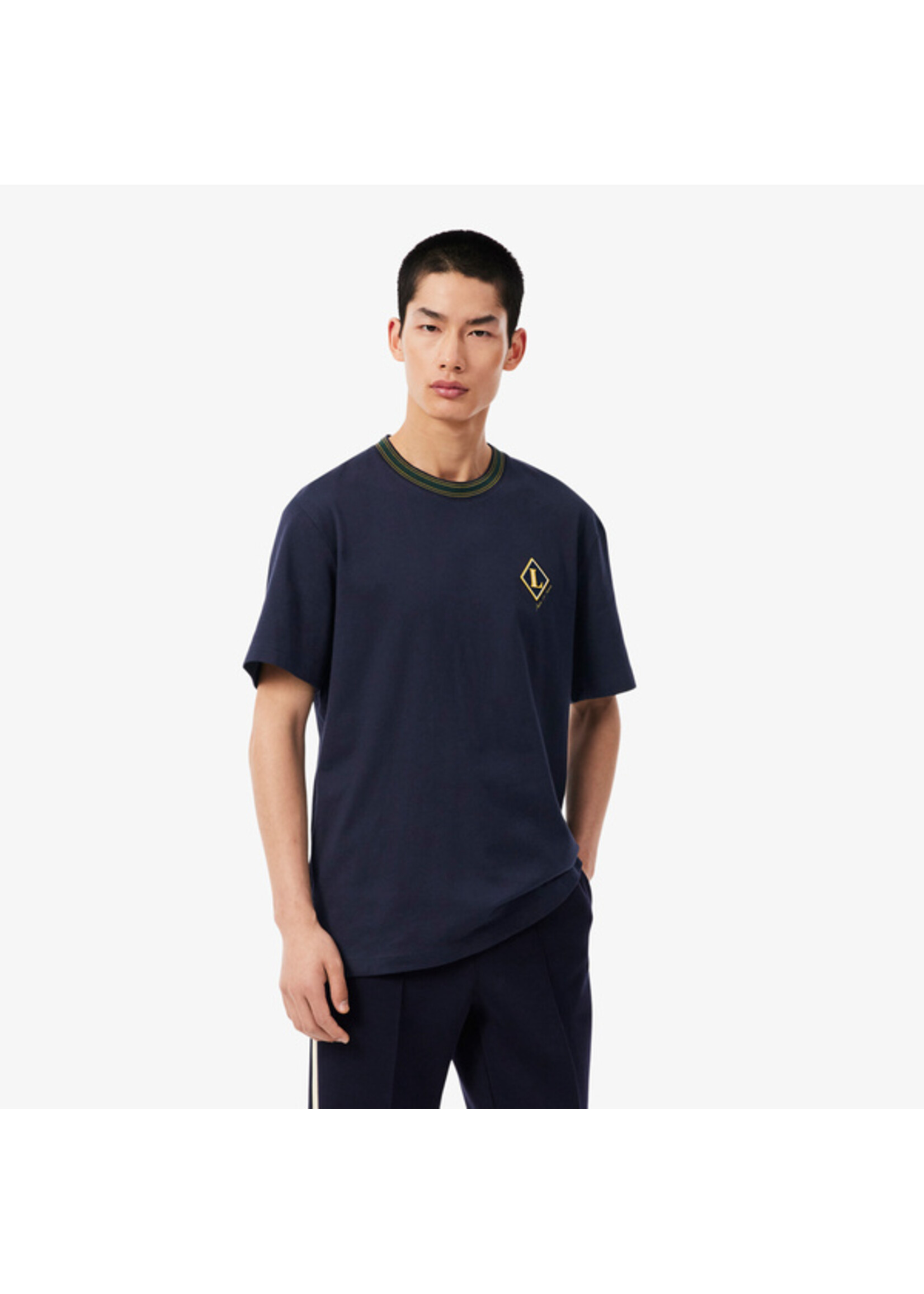 LACOSTE T-shirt avec badge fabriqué en France - 2 couleurs disponibles