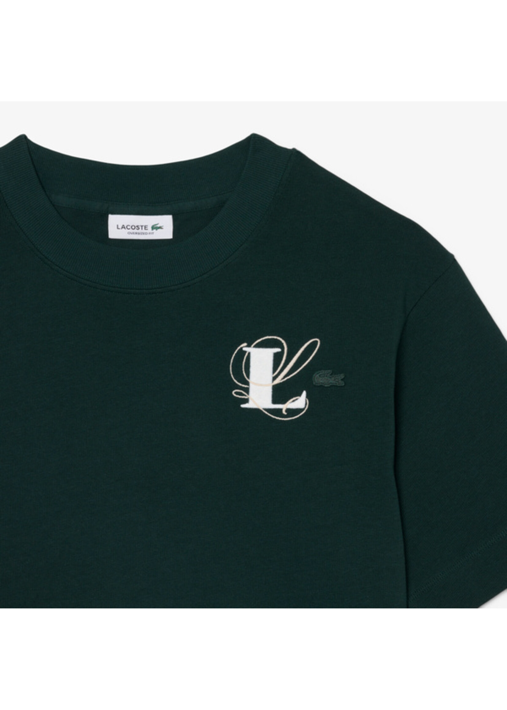 LACOSTE T-shirt brodé coupe surdimensionné - LACOSTE