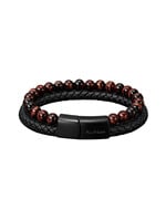 AU NOIR Bracelet à billes combo tressé SQUAD par AU NOIR