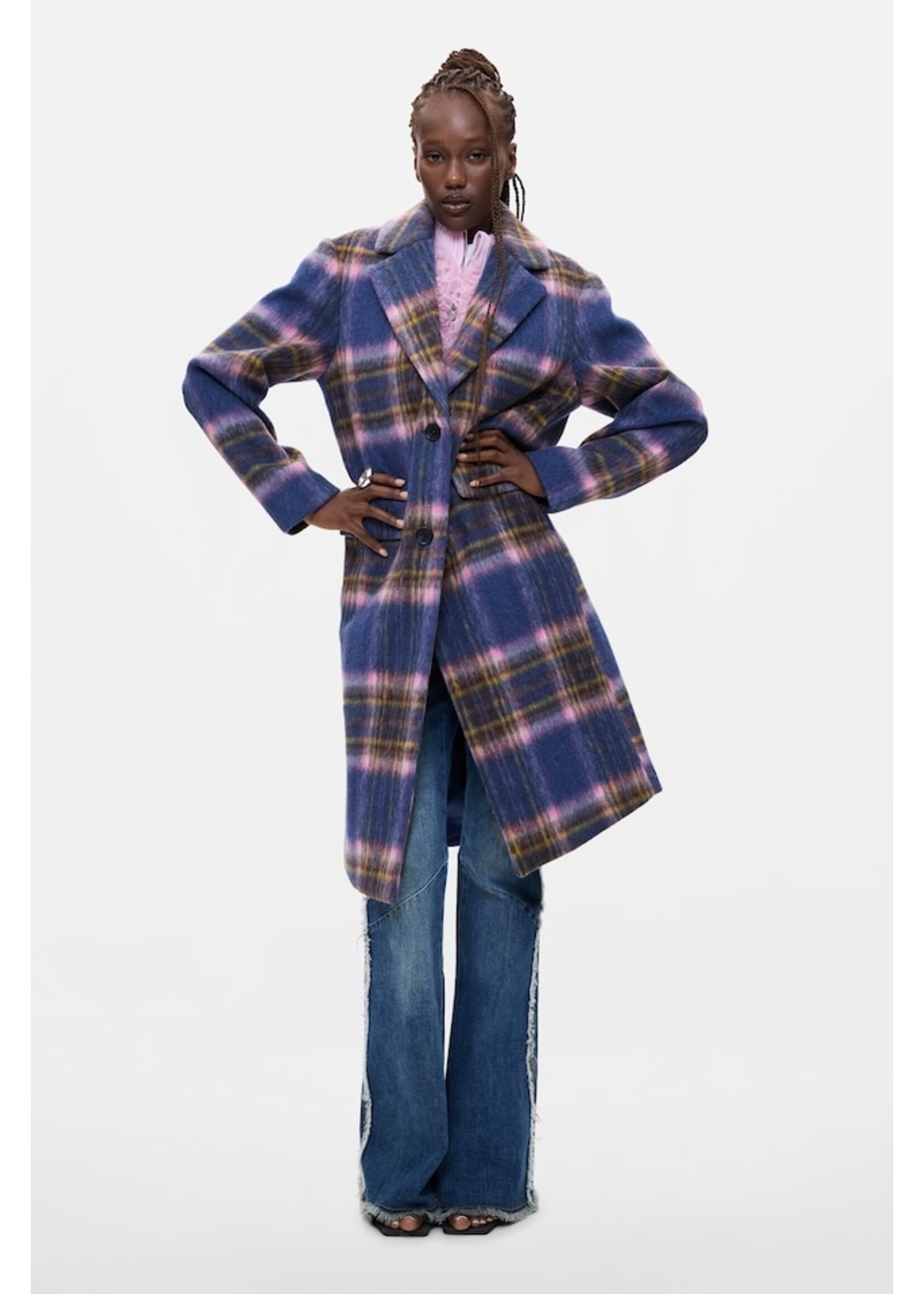 DESIGUAL Woven overcoat CHAQ_CHECKERED by DESIGUAL