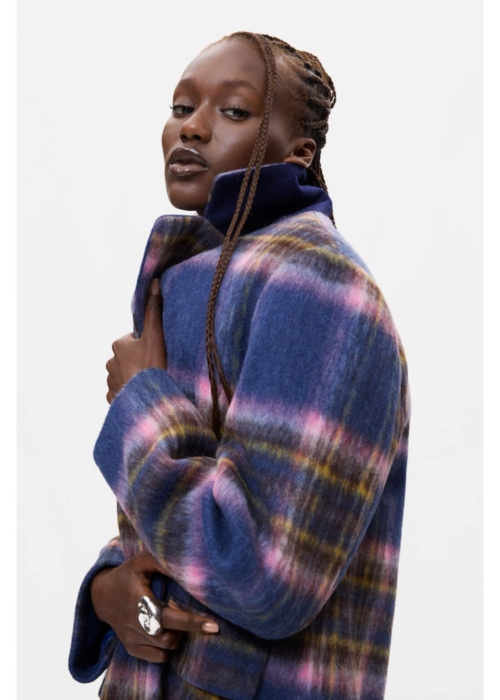 DESIGUAL Woven overcoat CHAQ_CHECKERED by DESIGUAL