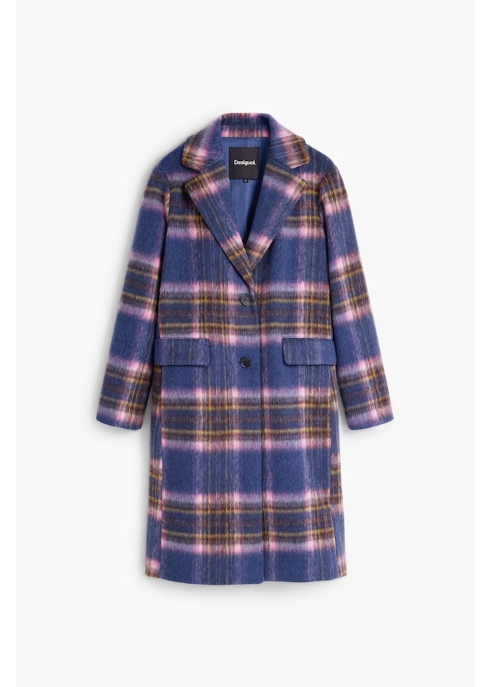 DESIGUAL Manteau long en mélange de laine Desigual CHAQ_CHECKERED
