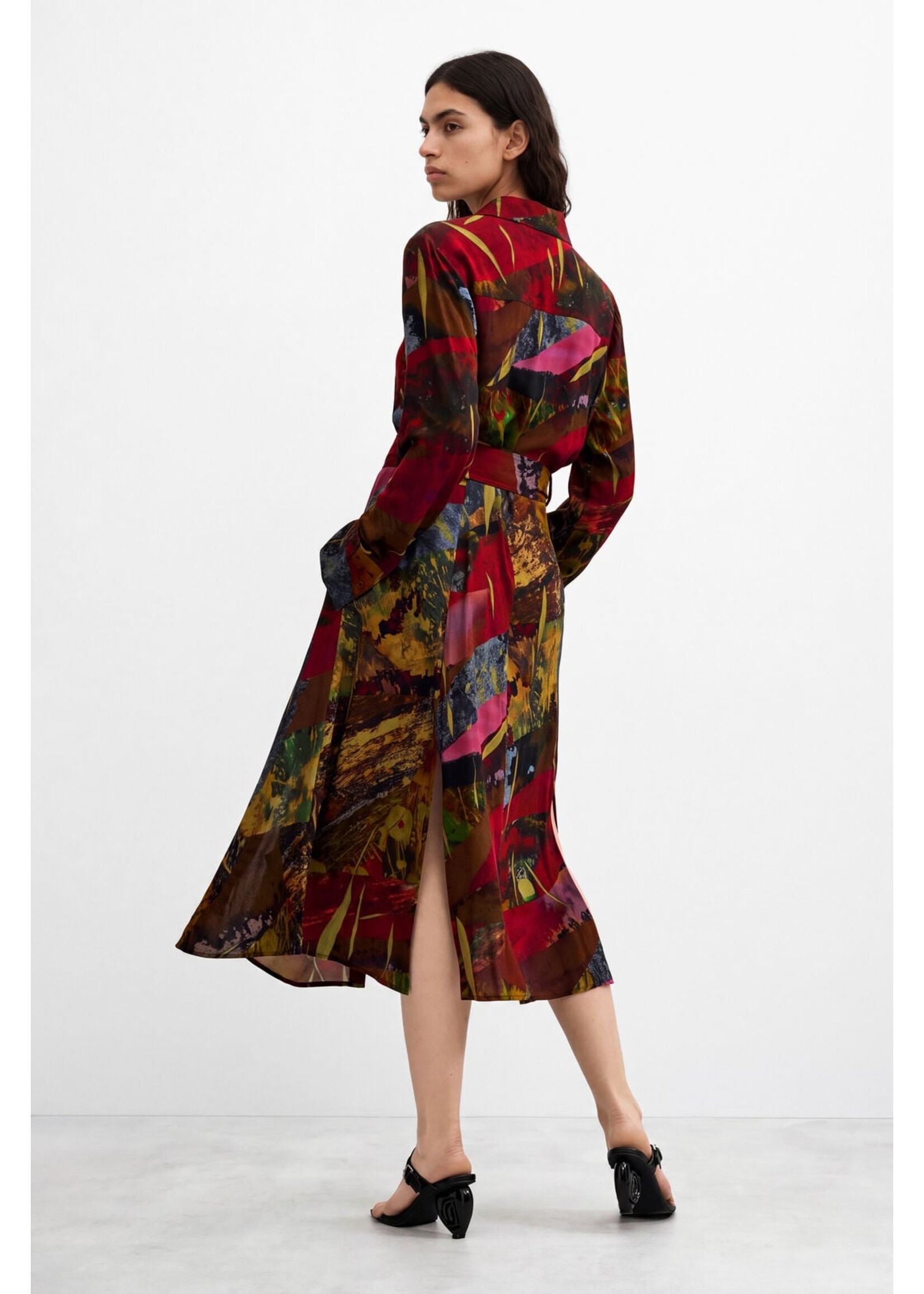 DESIGUAL Long-Sleeve Midi Dress DESIGUAL