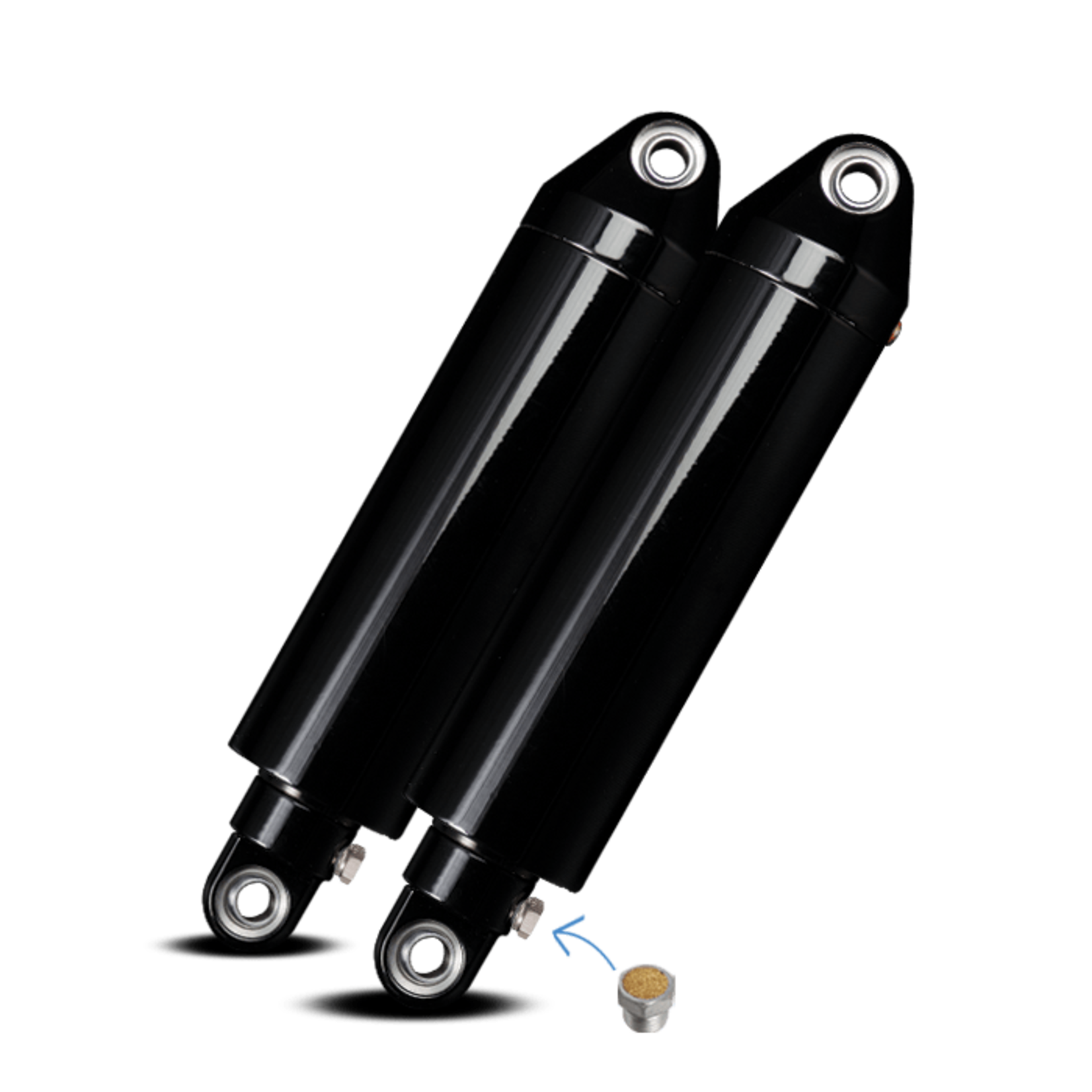 BLEED FEED TECHNOLOGY PLATINUM BLEED FEED SIMPLE AIR RIDE SUSPENSION KIT For Harley Sportster / DYNA