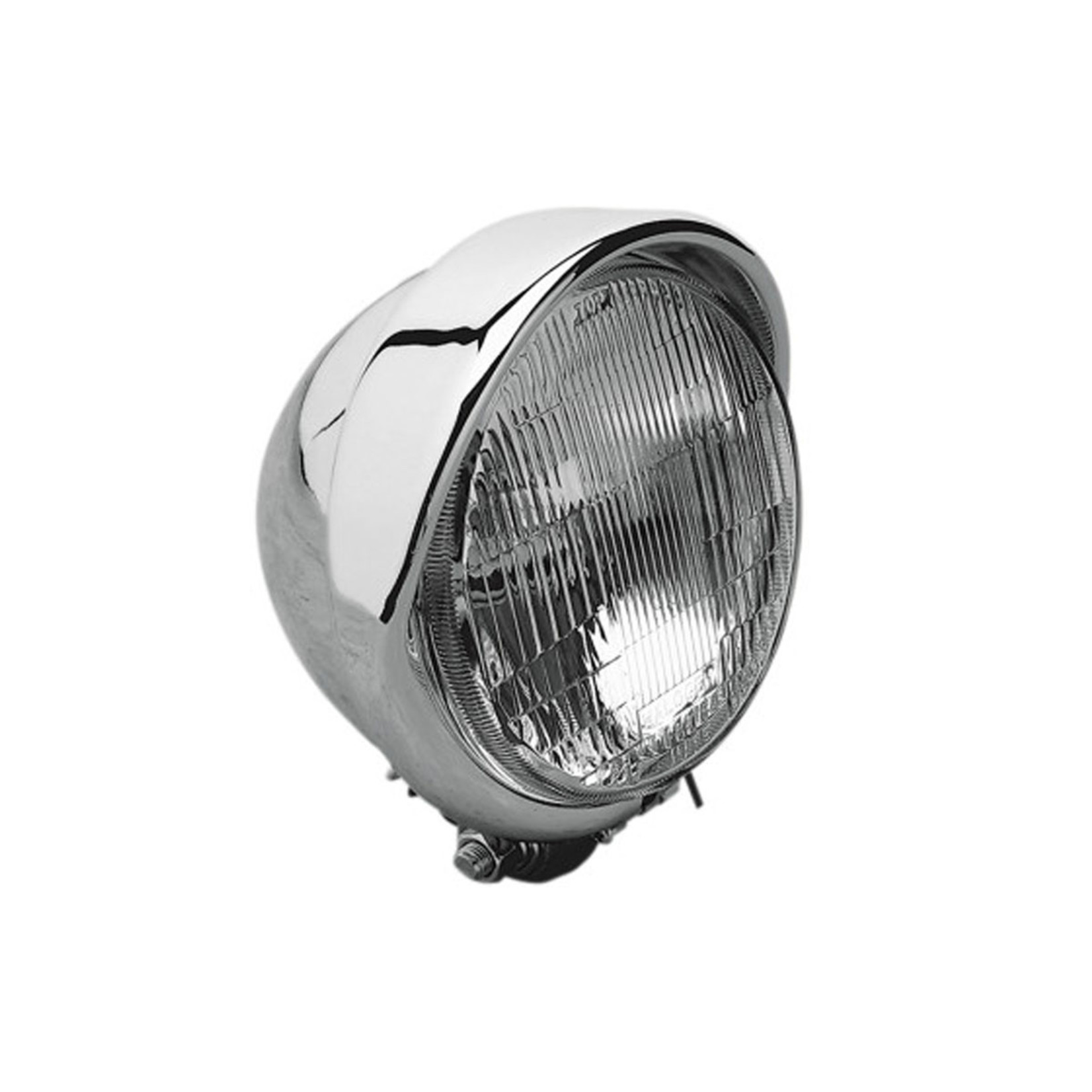 DRAG SPECIALTIES DRAG SPECIALTIES 5 3/4" H-4 CHROME HEADLIGHT ASSEMBLY W/BUILT IN VISOR