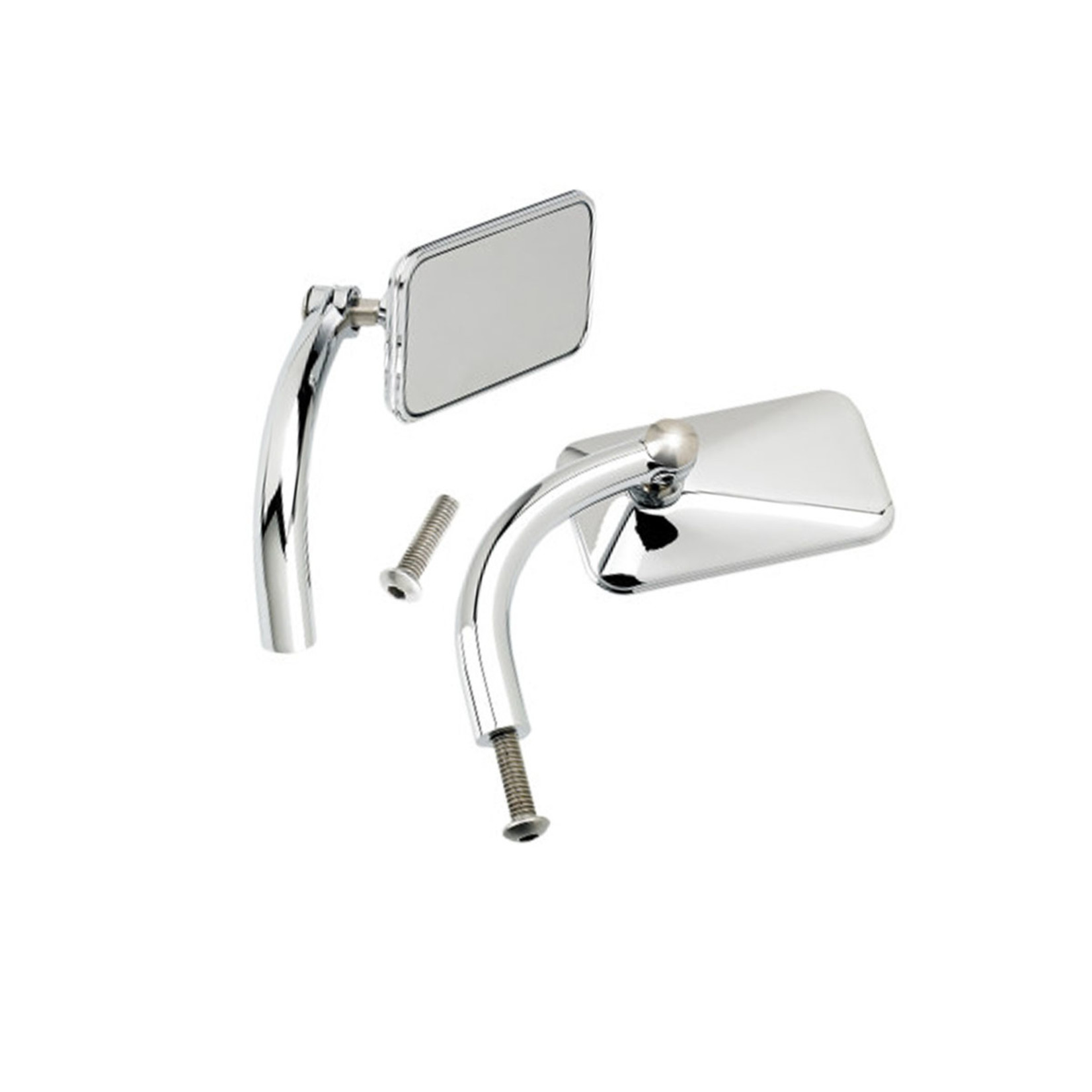 BILTWELL BILTWELL UTILITY RECTANGULAR PERCH MOUNT MIRRORS - CHROME