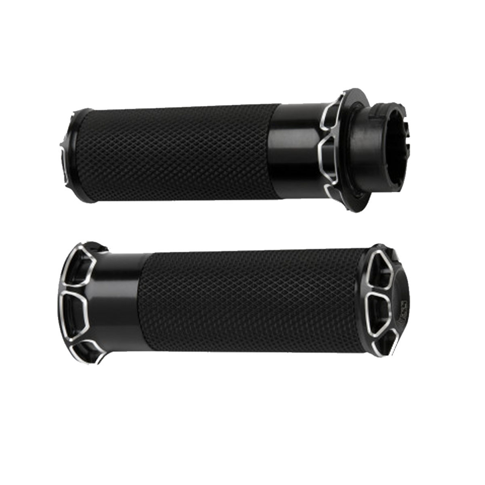 ARLEN NESS ARLEN NESS FUSION BEVELED GRIPS - TBW - BLACK