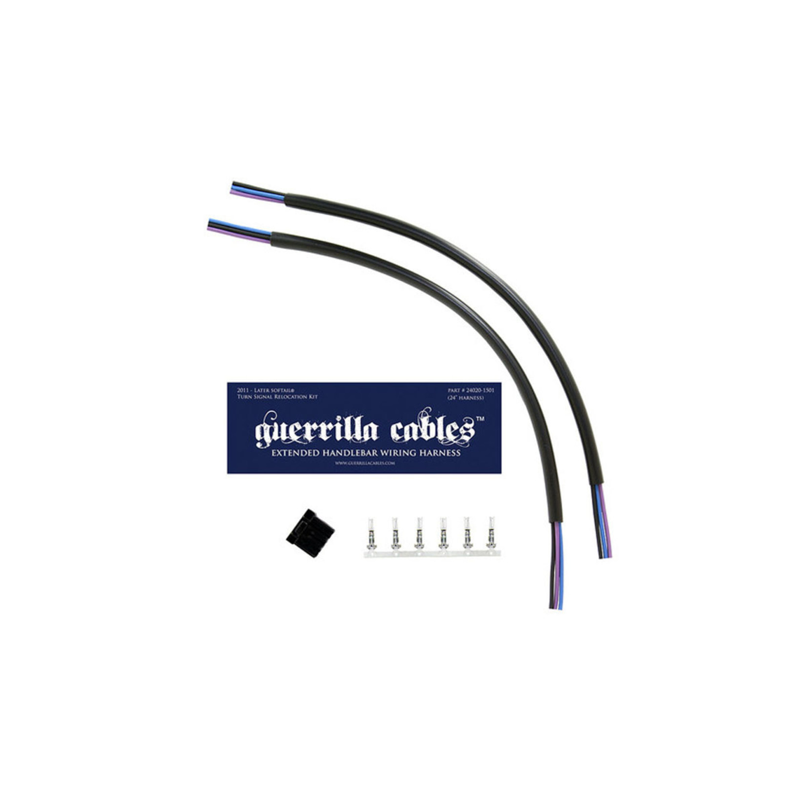 GUERRILLA CABLES GUERRILLA CABLES 2011-2015 SOFTAIL® TURN SIGNAL RELOCATION KITS