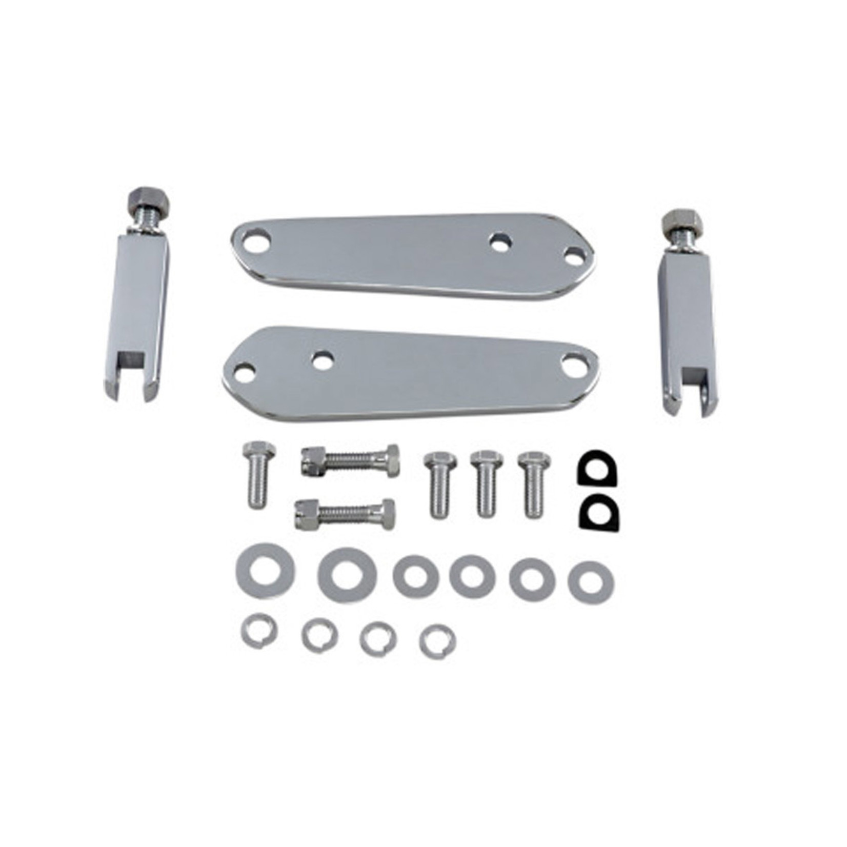 DRAG SPECIALITIES DRAG SPECIALTIES  FRONT MOUNT HIGHWAY KIT - CHROME - DYNA