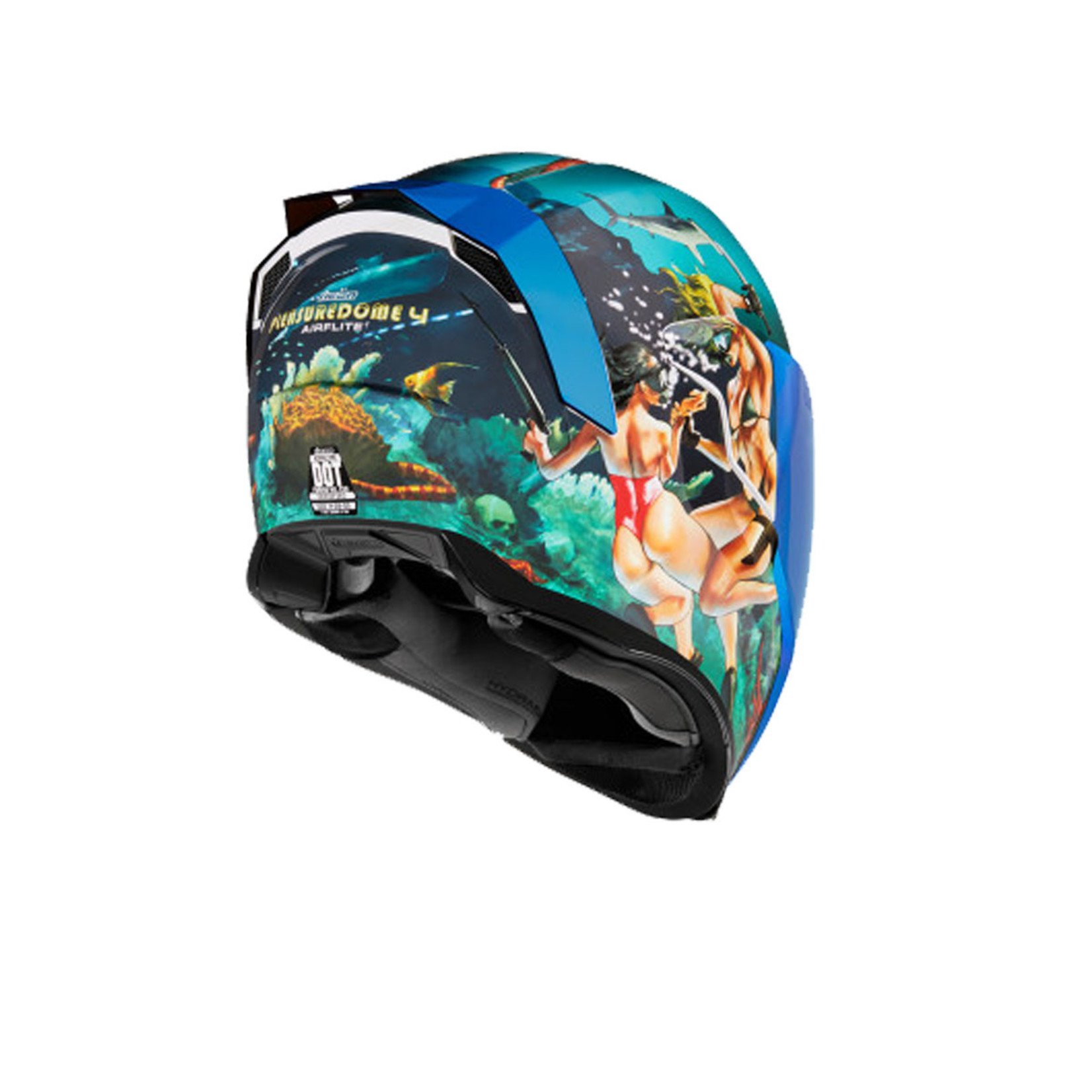 ICON AIRFLITE™ PLEASUREDOME4 HELMET - BLUE - MAD MAXXX GARAGE