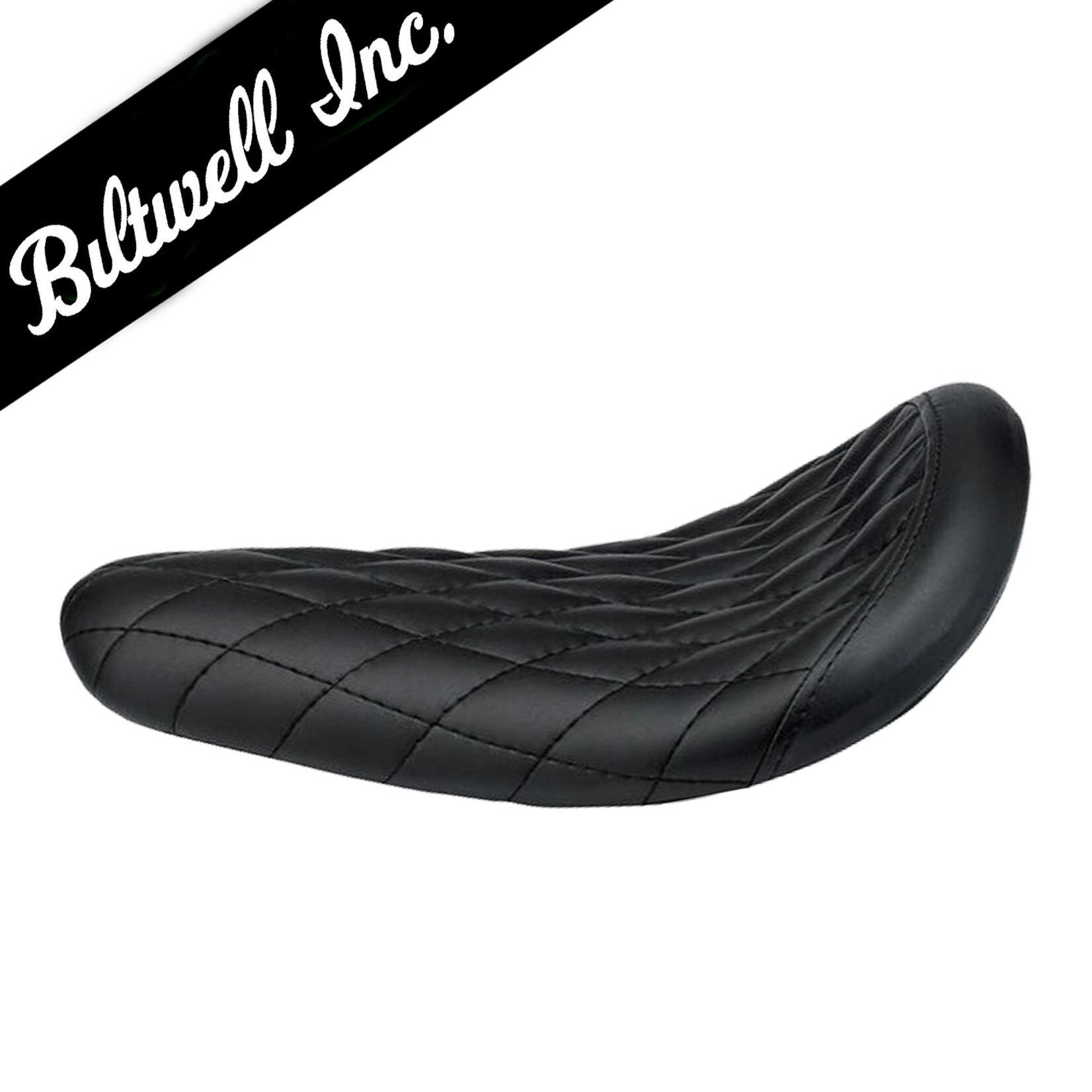 BILTWELL BILTWELL DIAMOND THINLINE SOLO SEAT-BLACK