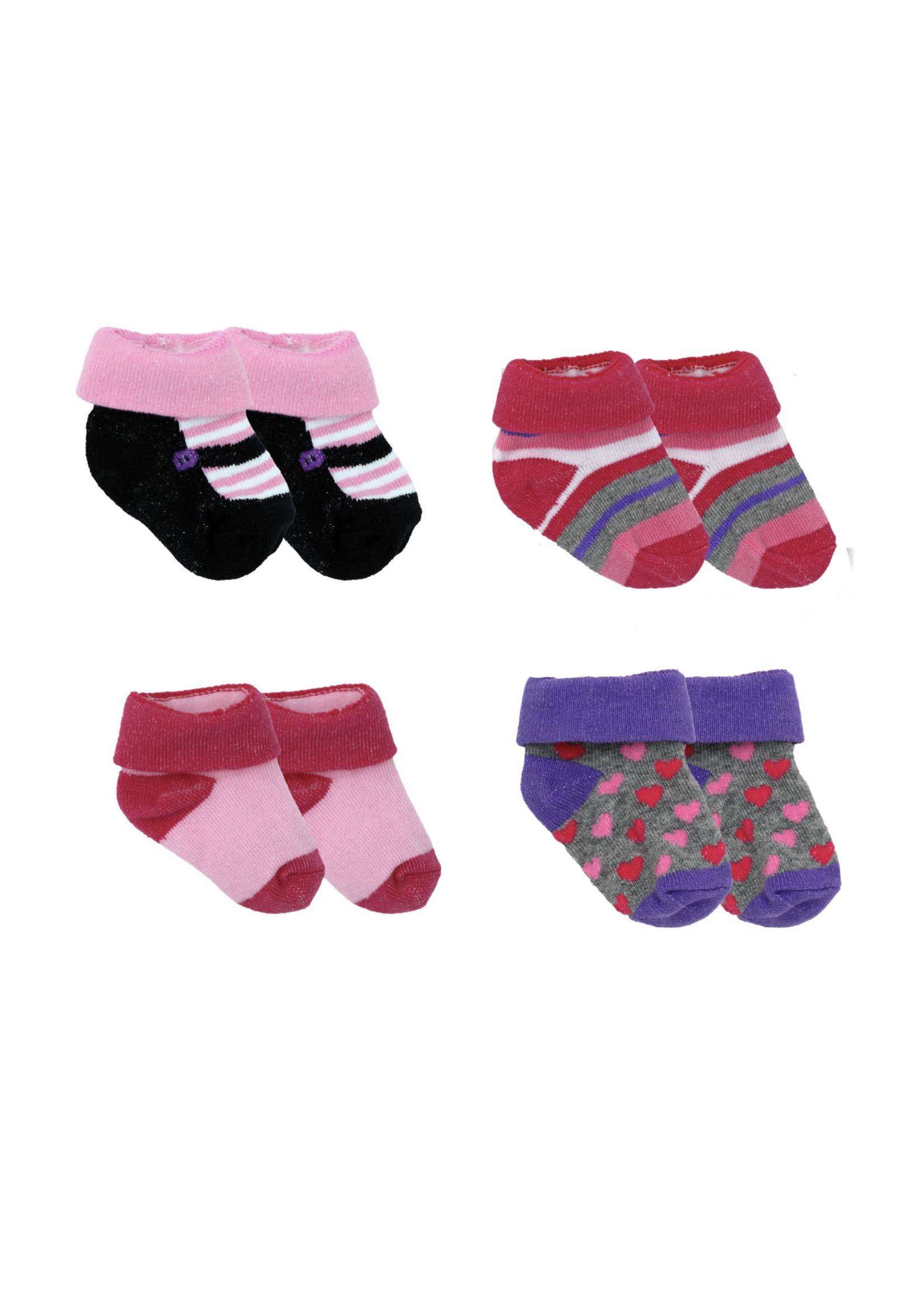 Amor Bebe 4 Pack Socks