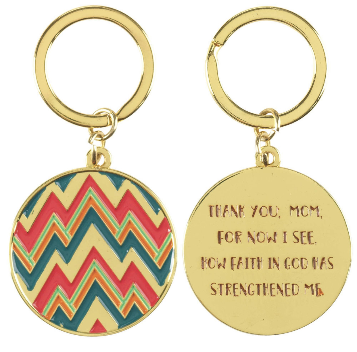 Mom Gold Keychain - Mommas, Babies, and Blessings