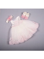 Beau Kids Pink Lace Dress