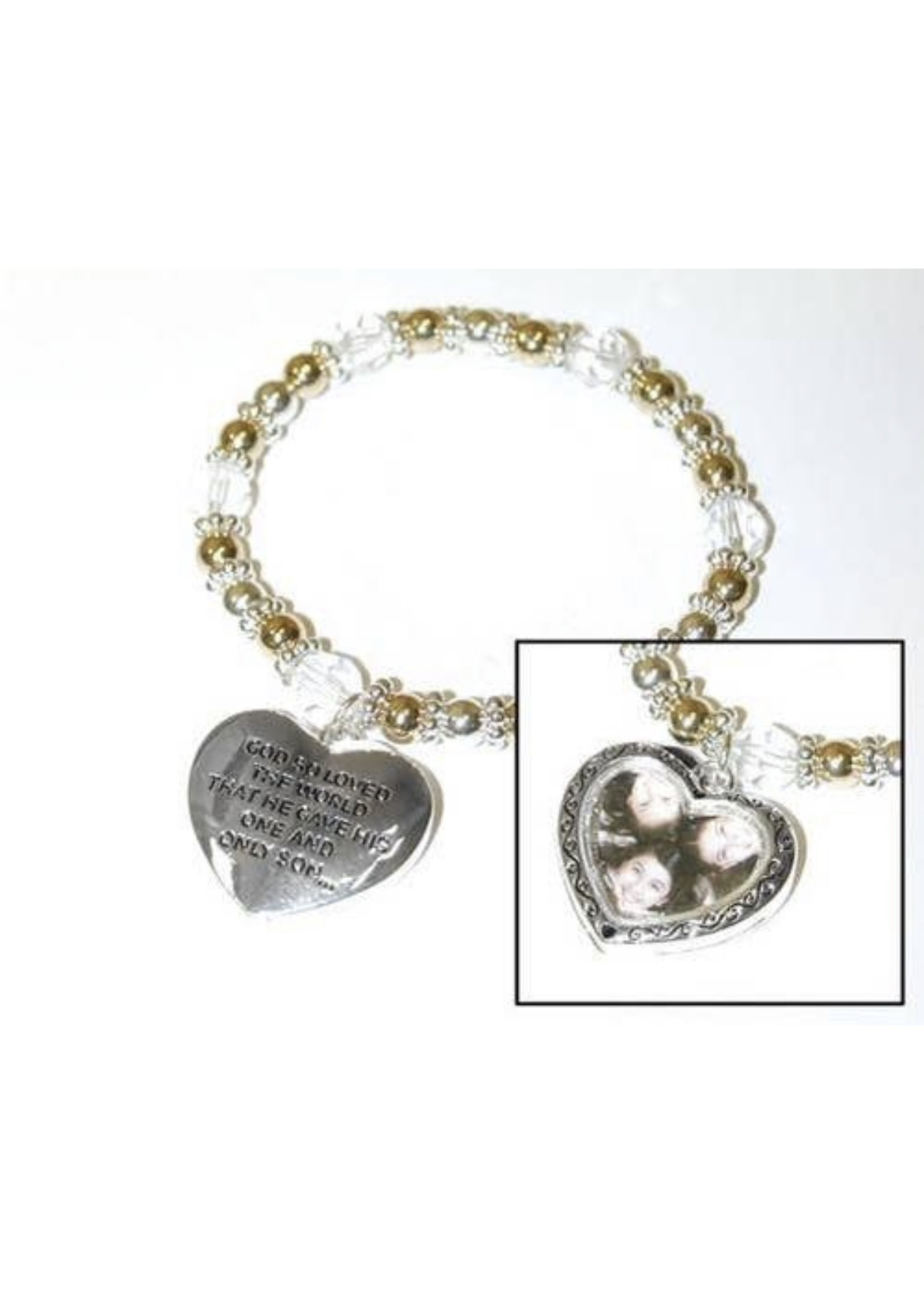 Divinity Boutique Heart Picture Frame Bracelet