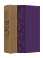 Barbour Publishing KJV Study Bible Large Print - Violet Floret