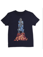 Andy & Evan Navy Rocket SS Tshirt