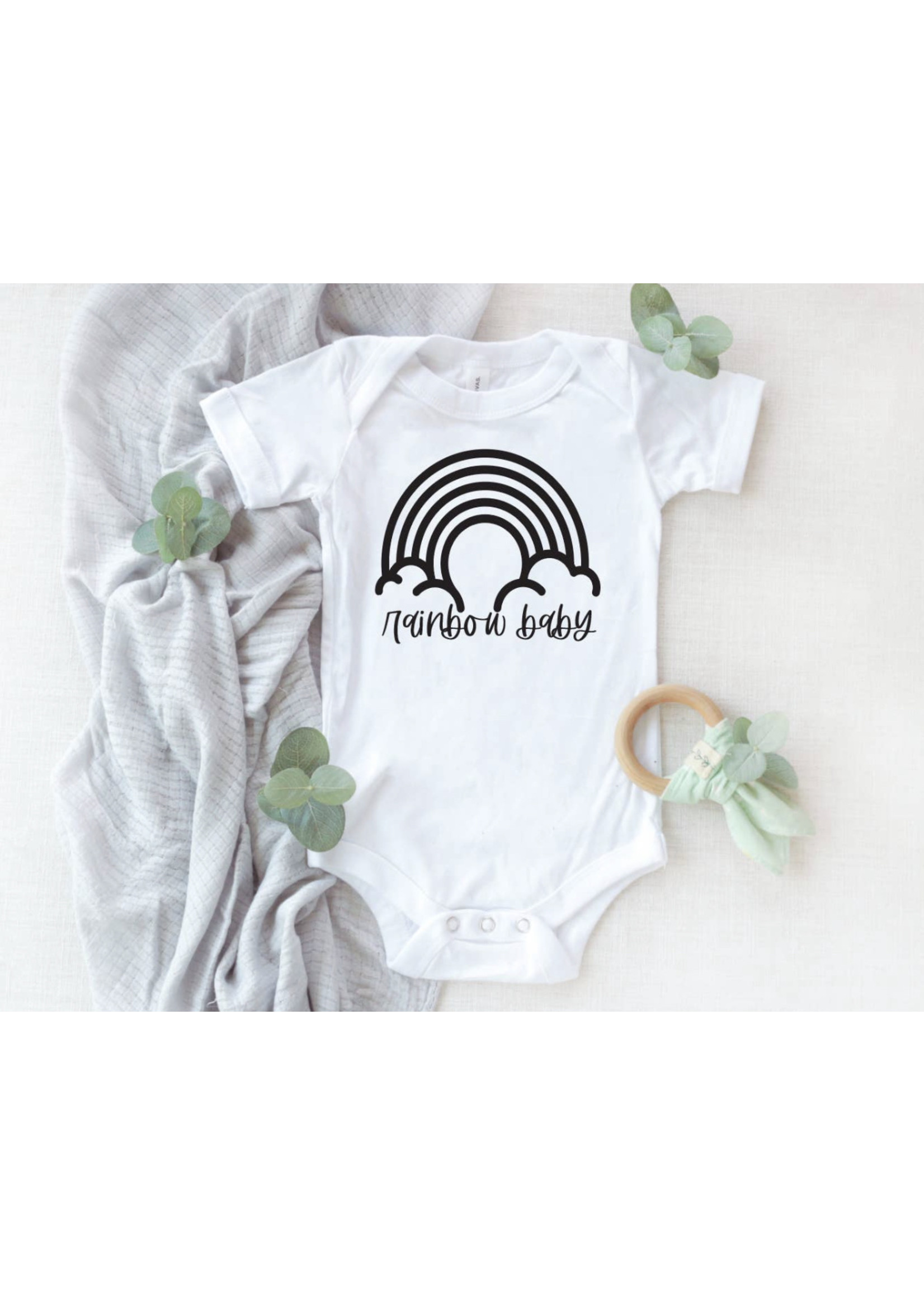 Saved By Grace Co Rainbow Baby onesies