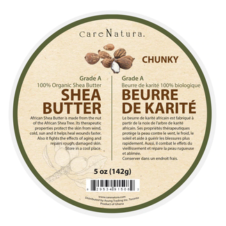 Care Natura Care Natura Grade A 100% Organic Pure White Shea Butter Chunky (5oz)