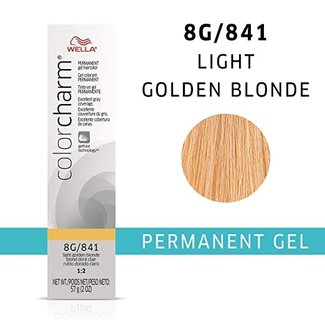 Wella Wella Color Charm Permanent Hair Color Gel Tube-8G/841 Light Golden Blonde