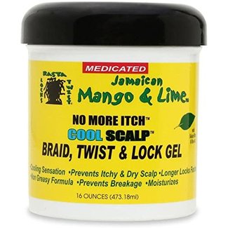 Jamaican Mango & Lime MANGO & LIME No More Itch Cool Scalp Braid, Twist & Lock Gel (16oz)