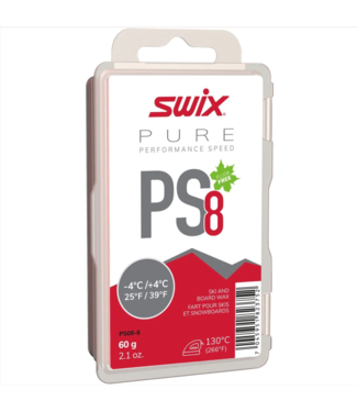 Swix Swix Wax PS8 Red 60g +4degC > -4degC